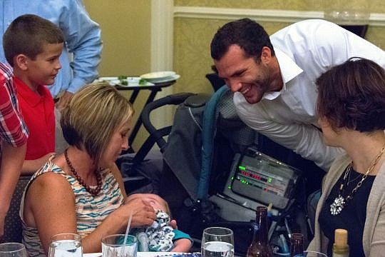 Jacksonville Jaguars rookie quarterback Blake Bortles (right) participated in the 13th annual Medicine and Miracles Celebrity Dinner to benefit Wolfson Children's Hospital.
