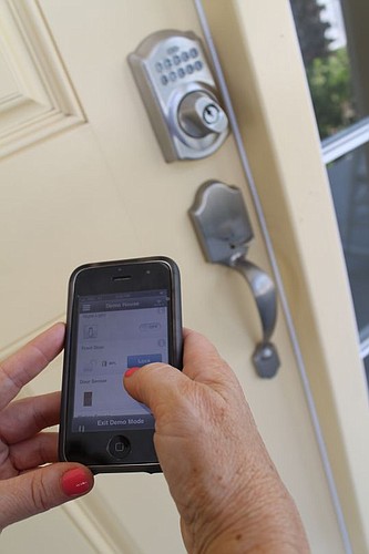 Smartphones and tablets can be used to control security, thermostats, lights and other areas.