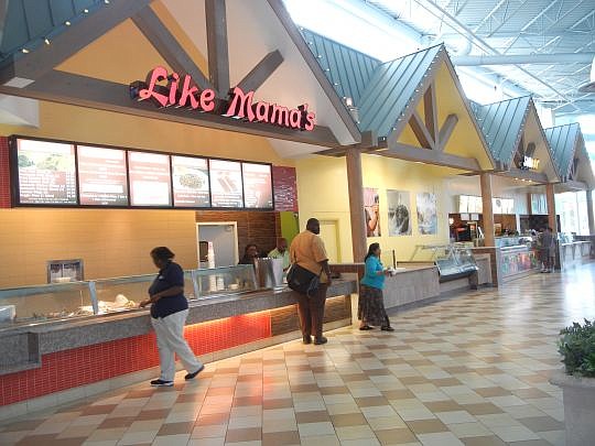 Like Mama's is a new food-court tenant at Regency Square Mall, run by owner Shawn Hundley (above at the cash register). The former Marine said he wanted to run a business.