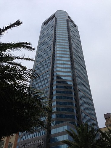 The Bank of America Tower Downtown is expected to sell soon.