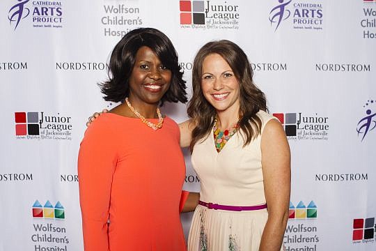 Dr. Victoria Scott-Fulton, vice president of operations and Patient Care Services for Wolfson Children's Hospital,and Brandy Jefferson, store manager for Nordstrom.