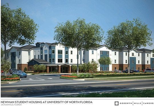 A rendering of the Newman Housing project.