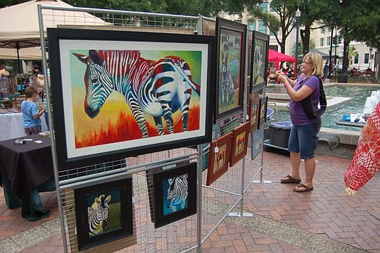 The first Wednesday of the month means it's time for Art Walk.