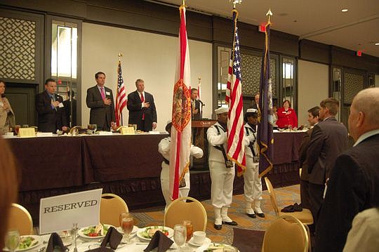 The Mayport Naval Station Color Guard