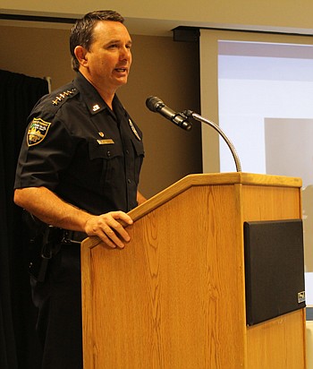 Jacksonville Sheriff Mike Williams laid out his plans for the Sheriff's Office at the October meeting of the Northeast Florida Builders Association's Sales and Marketing Council.