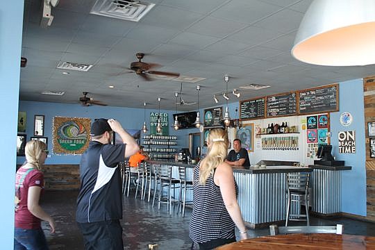 Jacksonville Beach's Green Room is a beach-style brewery, serving light beers that are only made in Florida. A game room features pingpong, a giant Jenga and an oversized Connect Four.
