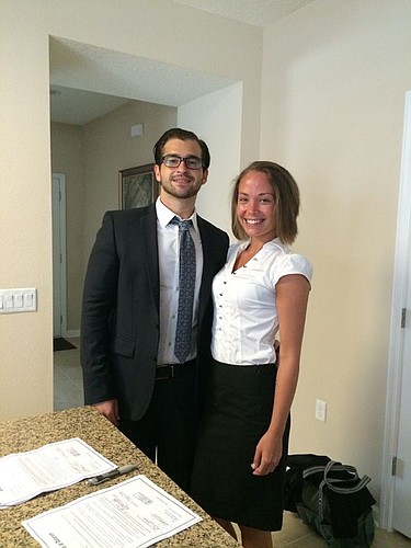 Christopher Castro and Deanne Hogan-Turner, both graduates of Florida Coastal School of Law