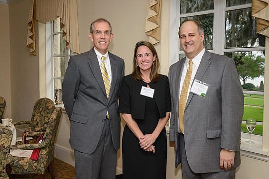 Judge Stephanie Ray of the 1st District Court of Appeal was the keynote speaker at the annual banquet. Also pictured are 1st District Court of Appeal Judge Scott Makar (left) and Williams Inn of Court President Judge Ray Holley.