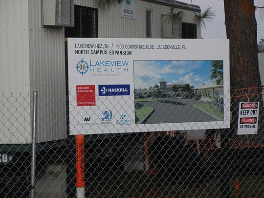 Site work is underway for the expansion of Lakeview Health near Regency.