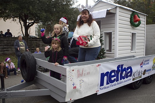 The Clay Builders Council, had a float in the Green Cove Springs Christmas parade this month, with members and their families sharing mini-footballs and candy with children in the crowd. The route went down Magnolia Avenue, from Lamont Street to Palme...