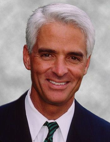 Former Gov. Charlie Crist was once called the state&#039;s first black governor by Terry Fields of Jacksonville.