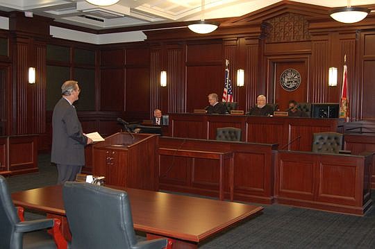 Circuit Judge Tyrie W. Boyer appeared Tuesday before the 1st District Court of Appeal in Jacksonville as his father, the late Judge Tyrie A. Boyer, was being recognized.