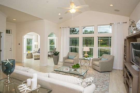 The condominiums at Villages of Seloy offer the features of a single-family home including cathedral and tray ceilings and designer appointments.