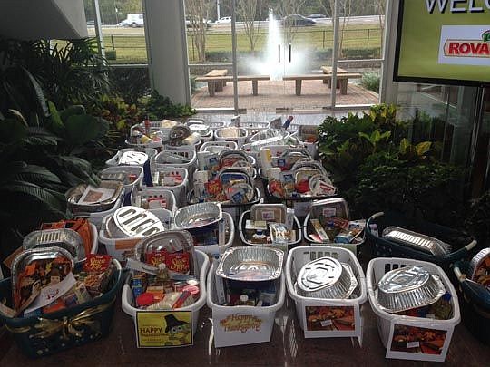 Thirty-seven families will have Thanksgiving dinner provided by Stellar employees.