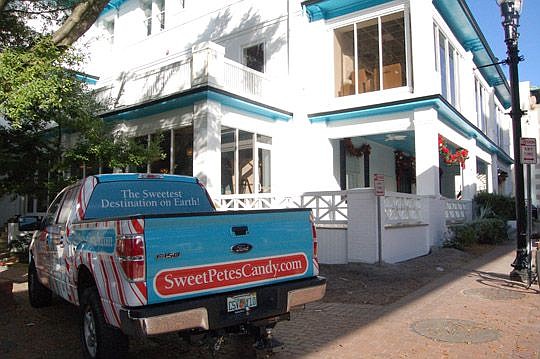The Candy Apple CafÃ© &amp; Cocktails restaurant and Sweet Pete's confection company have moved into the former Seminole Club at 400 N. Hogan St., Downtown near City Hall.