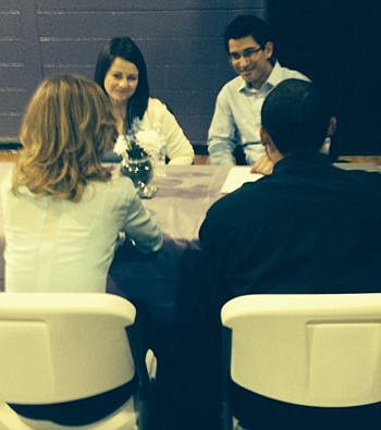 Attorneys Courtney Johnson and Alessandro Apolito provide guidance at an Ask-A-Lawyer on Dec. 6 event.