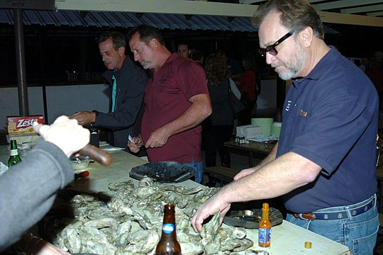 The main attraction - oysters - drew more than 100 members to the annual Nassau Builders Council annual event.