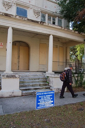 The 107-year-old Elena Flats is being considered for designation as a historic landmark. The owner has applied to the city for a demolition permit.