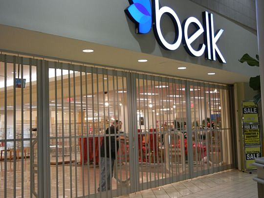 Belk closed out its operation Wednesday night at Regency Square Mall. The store opens today for an asset-recovery company to sell fixtures. Belk opens a new store March 11 at Atlantic and Kernan boulevards.
