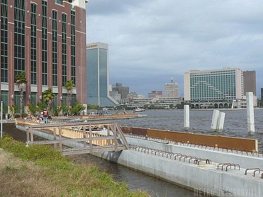 The Southbank Riverwalk was under construction for about a year.