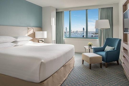 The new look that soon will be installed in more than 900 guest rooms at the Hyatt Regency Jacksonville Riverfront Downtown, the largest hotel in Northeast Florida.
