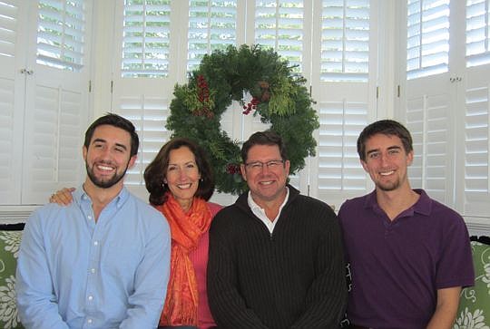 City Council President Greg Anderson and his wife, Beville, and their sons Mac and Quillan. "He's always happy, on the job or off with his family," says Curt Cunkle, EverBank president of North Florida banking and one of Anderson's professional collea...