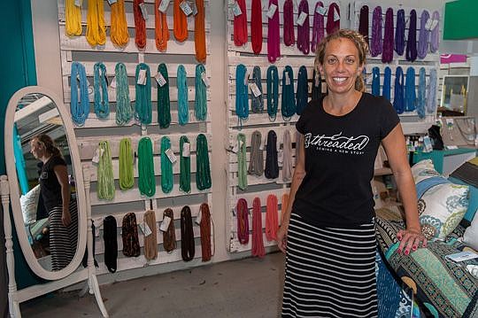 Rethreaded founder Kristin Keen started the nonprofit after spending five years in Kolkata, India where 10,000 females work in the sex trade. A third of those are girls under 18.