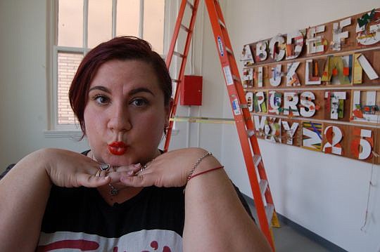 Amanda Rosenblatt, a senior at the University of North Florida, is setting up her first photography studio at the Museum of Contemporary Art Jacksonville.