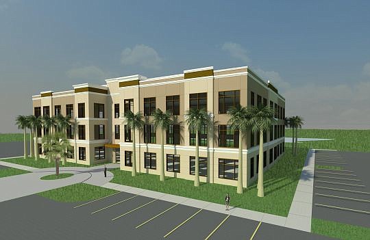 International Management Co.'s three-story spec building in St. Johns County should be completed in July.