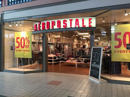 Aeropostale will close its Regency store by mid-November.