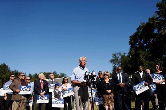 Democrat Charlie Crist on Tuesday announced his intent to run for Congress representing a newly redrawn District 13. Crist is a former governor, attorney general and state senator.