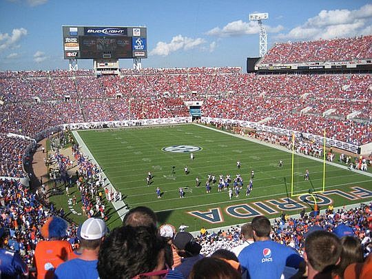 More than 80,000 fans are expected to fill EverBank Field on Saturday for the annual Florida versus Georgia football game. The event also is filling hotel rooms in all parts of the county, with some already sold out. (Photo from metrojacksonville.com)
