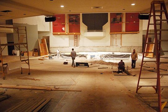 The 2,800-seat Ruth Lindsay Auditorium at First Baptist Church Jacksonville is being renovated from floor to ceiling and wall to wall. The project is expected to cost $3 million.