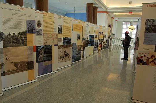 "I Want the Wide American Earth: An Asian Pacific American Story" tells the story of how Asians have contributed to American life. It's on display through Feb. 28 in the fourth floor atrium at the Main Library Downtown.