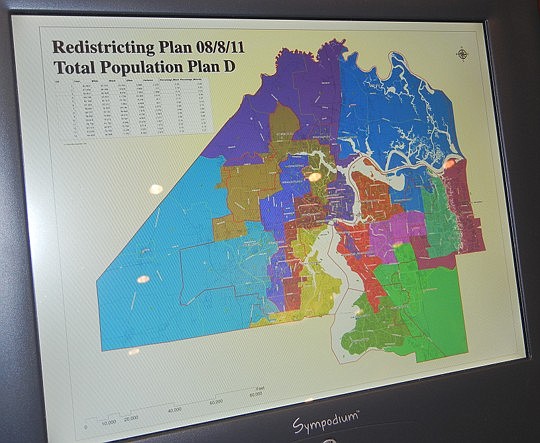 Photos by Karen Brune Mathis - Council held its fifth public hearing about redistricting. The plan is due by Nov. 18 or else it ends up in Circuit Court for a decision.
