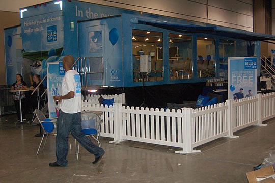 Photos by Max Marbut - Blue Cross and Blue Shield will be offering free health screenings in its traveling exhibit this weekend at the Fall Home &amp; Patio Show.