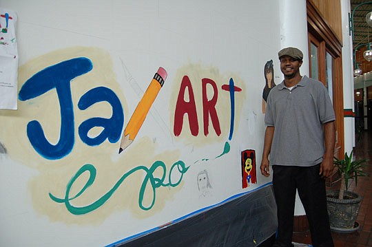 Photo by Max Marbut - Artist Adrian Pickett is hosting the Jr. Jax Art Expo Saturday at his gallery at the Landing.