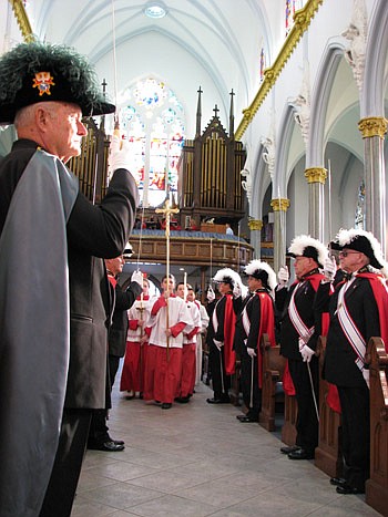 Photos by Joe Wilhelm Jr. - The Knights of Columbus served as honor guards at the ceremony.