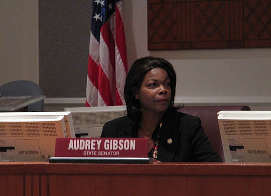 Photo by Joe Wilhelm Jr. - State Sen. Audrey Gibson was welcomed back to the Duval Legislative Delegation after recently being elected to replace former state Sen. Tony Hill. Gibson was previously a member of the delegation while serving as a state re...