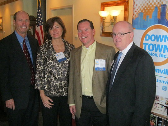 Photos by David Chapman - JAXUSA Partnership President Jerry Mallot, Downtown Vision Inc. Executive Director Terry Lorince, Jacksonville Economic Development Deputy Director Paul Crawford and Jacksonville Civic Council Executive Director Don Shea.
