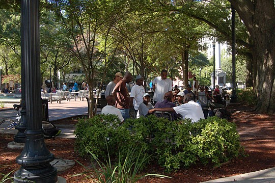 Photo by Max Marbut - Helping to move people from the streets Downtown and into their own homes is the mission behind "100 Homes for the Homeless," an initiative which surveyed the homeless population in the urban core last week.