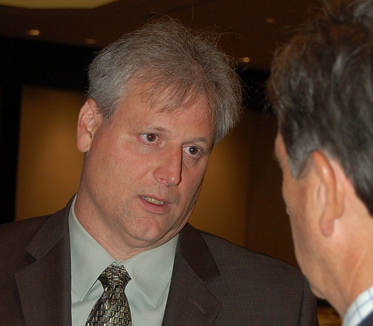 Photo by Max Marbut - Jacksonville Jaguars General Manager Gene Smith spoke Monday at the Rotary Club of Jacksonville.