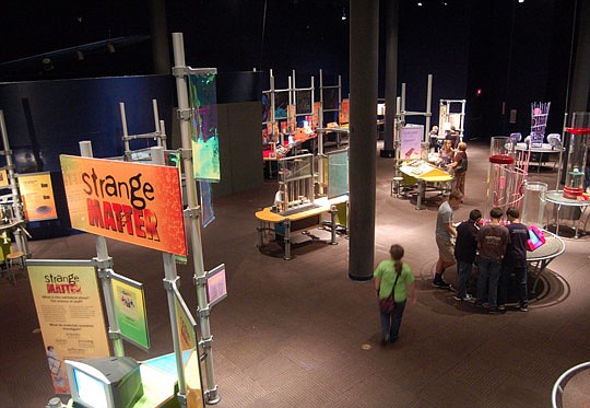 Photos by Max Marbut - The feature exhibit at the Museum of Science &amp; History, "Strange Matter," explores materials science.