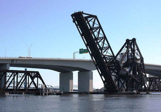 Photo by Joe Wilhelm Jr. - The Florida East Coast Railway Bridge Downtown is scheduled for rehabilitation work from January-March. A complaint about the project's schedule was presented Wednesday to the City's Waterways Commission.