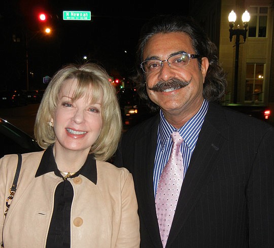 Photo by Karen Brune Mathis - Ann and Shahid Khan, who recently bought the Jacksonville Jaguars, attended the JAX Chamber annual meeting Tuesday at The Florida Theatre. "I feel the pressure, but with your help we're going to deliver," he told the 1,10...