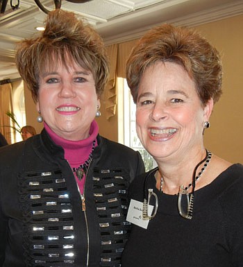 Photos by Karen Brune Mathis - The "Marthas" that some people confuse with each other.  Martha Barrett, co-chair of the Girl Scouts of Gateway Council Women of Distinction awards, and Martha Barnett, a partner in Holland &amp; Knight in Tallahassee an...