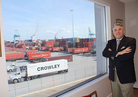 Photo by Joe Wilhelm Jr. - Just over a year ago, Paul Anderson was hired as the CEO of the Jacksonville Port Authority. He spends much of his time out of the Talleyrand Avenue administration offices to meet staff, customers, business leaders and gover...