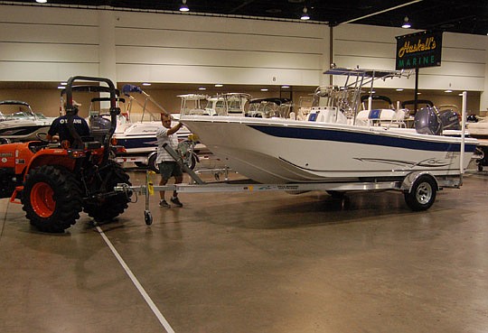 Photos by Max Marbut - The Osborn Center is filled with boats of many sizes and types this weekend for the 65th Annual Jacksonville Boat Show.