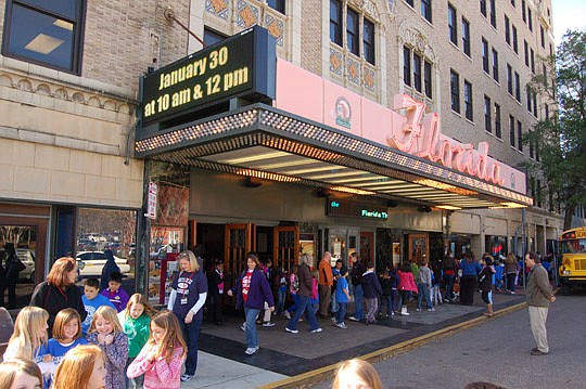 Photos by Max Marbut - More than 2,000 Duval County students attended two shows of "Ramona Quimby" Monday at The Florida Theatre
