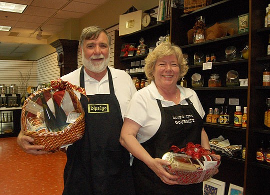 Photo by Max Marbut - Mitch and Sherry Lyford have built a business around their own brand of gourmet artisan dip mixes that has expanded to include barbecue rubs, marinades, sauces, soups, glazes, olive oils and 12-year-old balsamic vinegar.